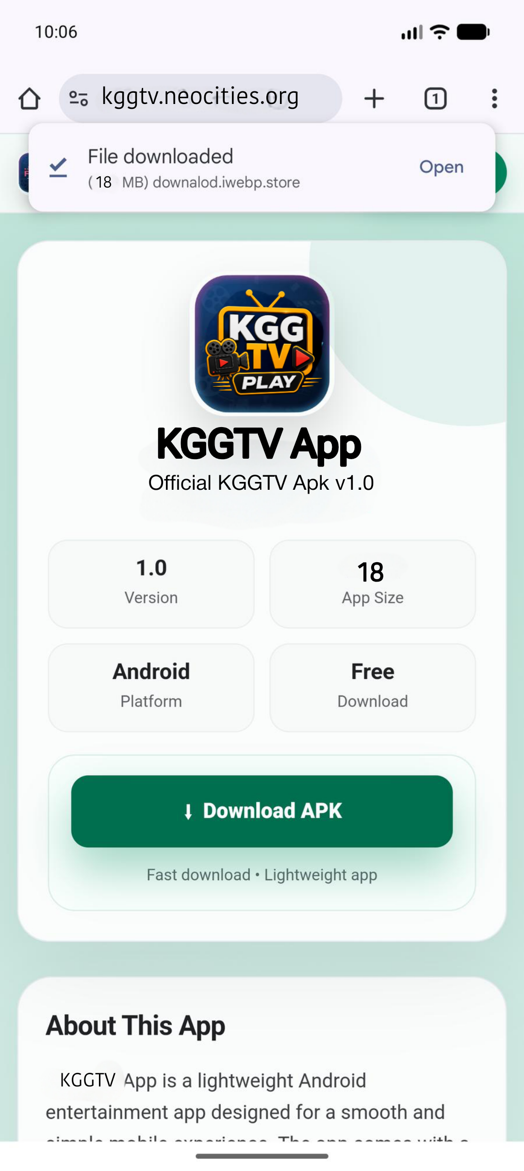 Step 1 download complete