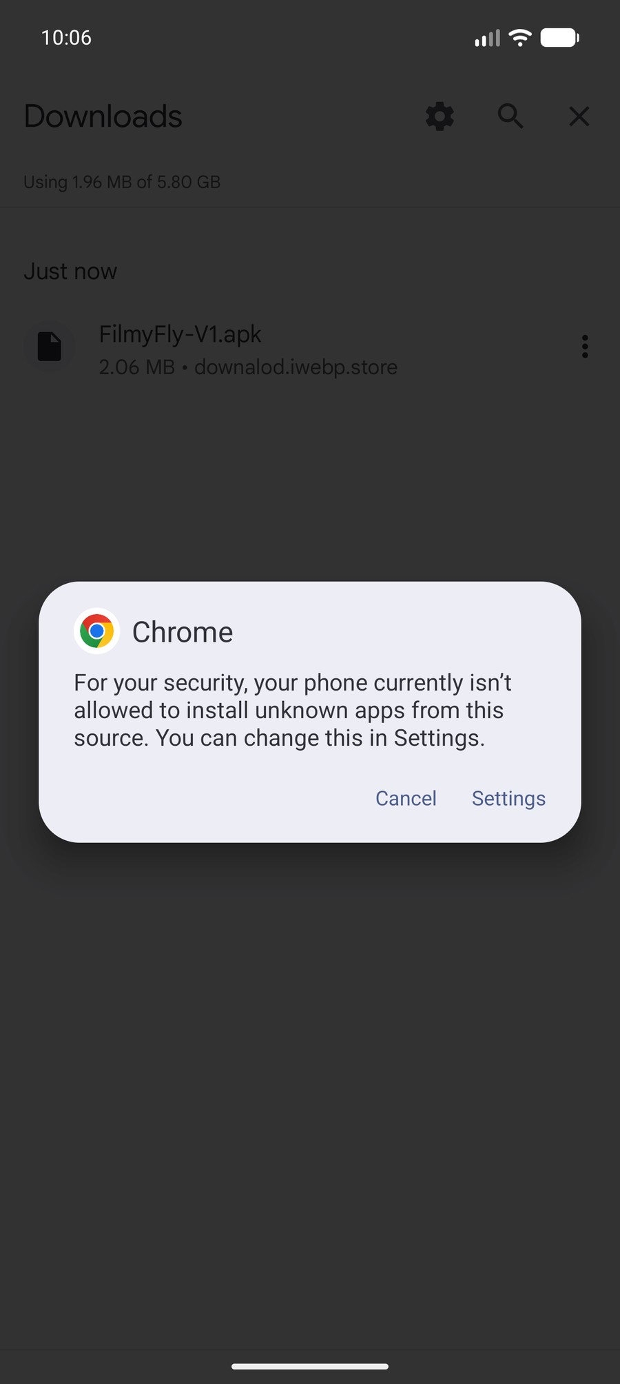 Step 2 tap settings